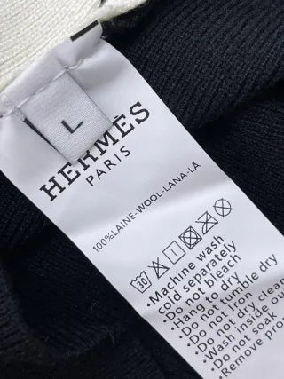 Hermès Women's Contrast Lapel Knit Cardigan