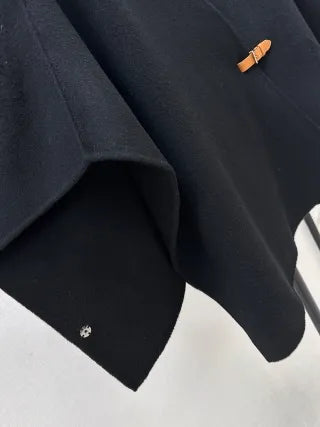 Hermès Women's Double-Faced Wool Cape Coat 26SS 885300520
