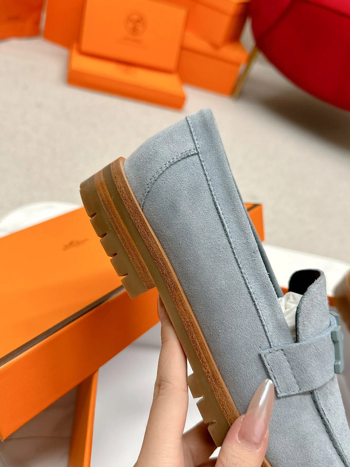 Hermès Women's Faubourg Buckle Platform Loafers