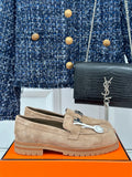 Hermès Women's H Buckle Sheepskin Loafers