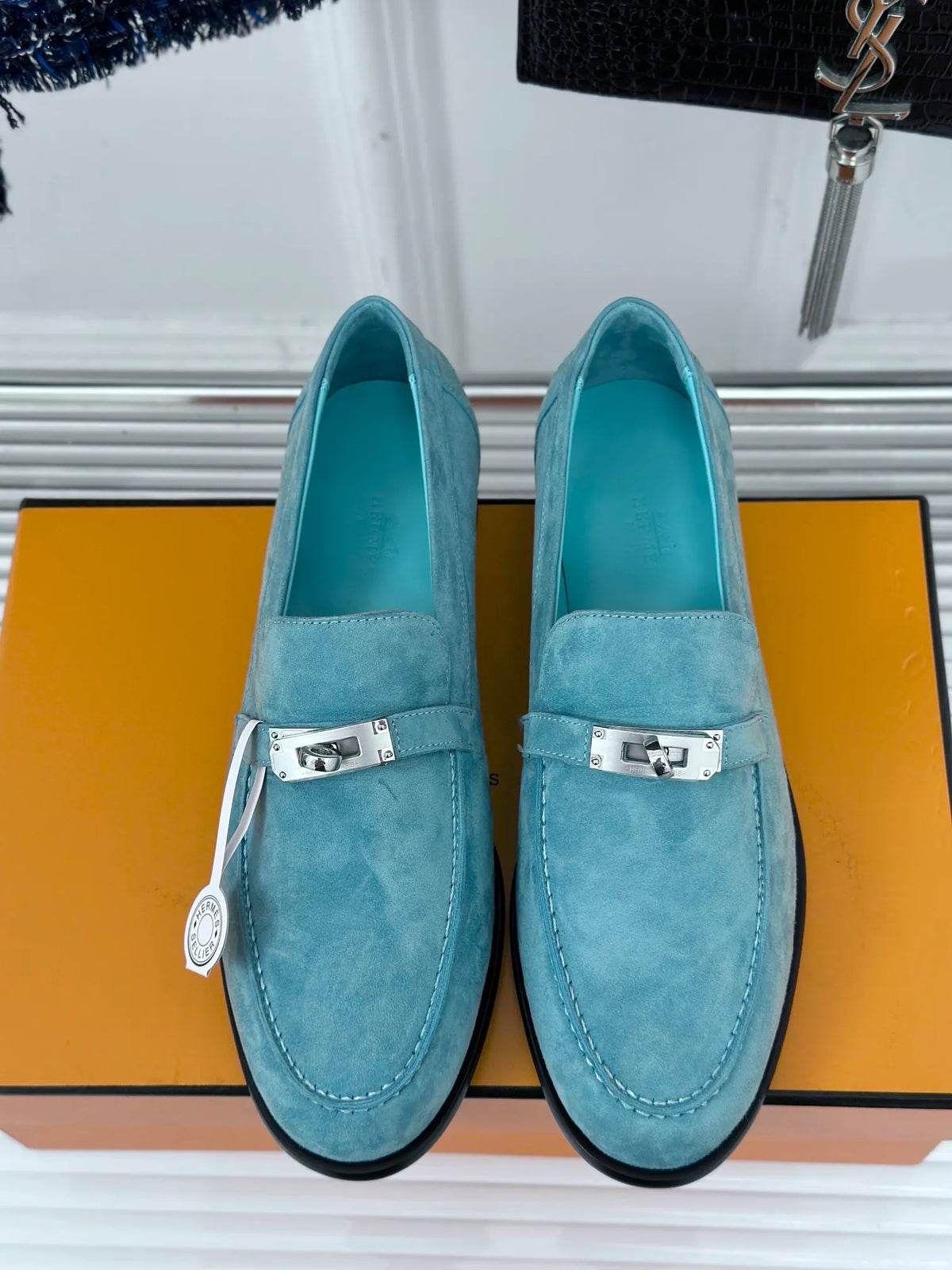 Hermès Women's Kelly Buckle Leather Loafers