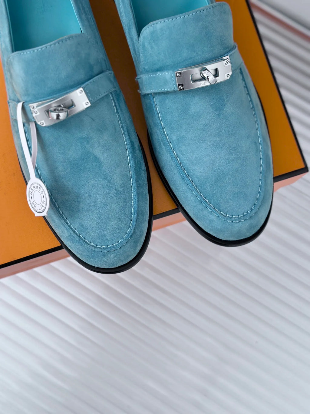 Hermès Women's Kelly Buckle Leather Loafers