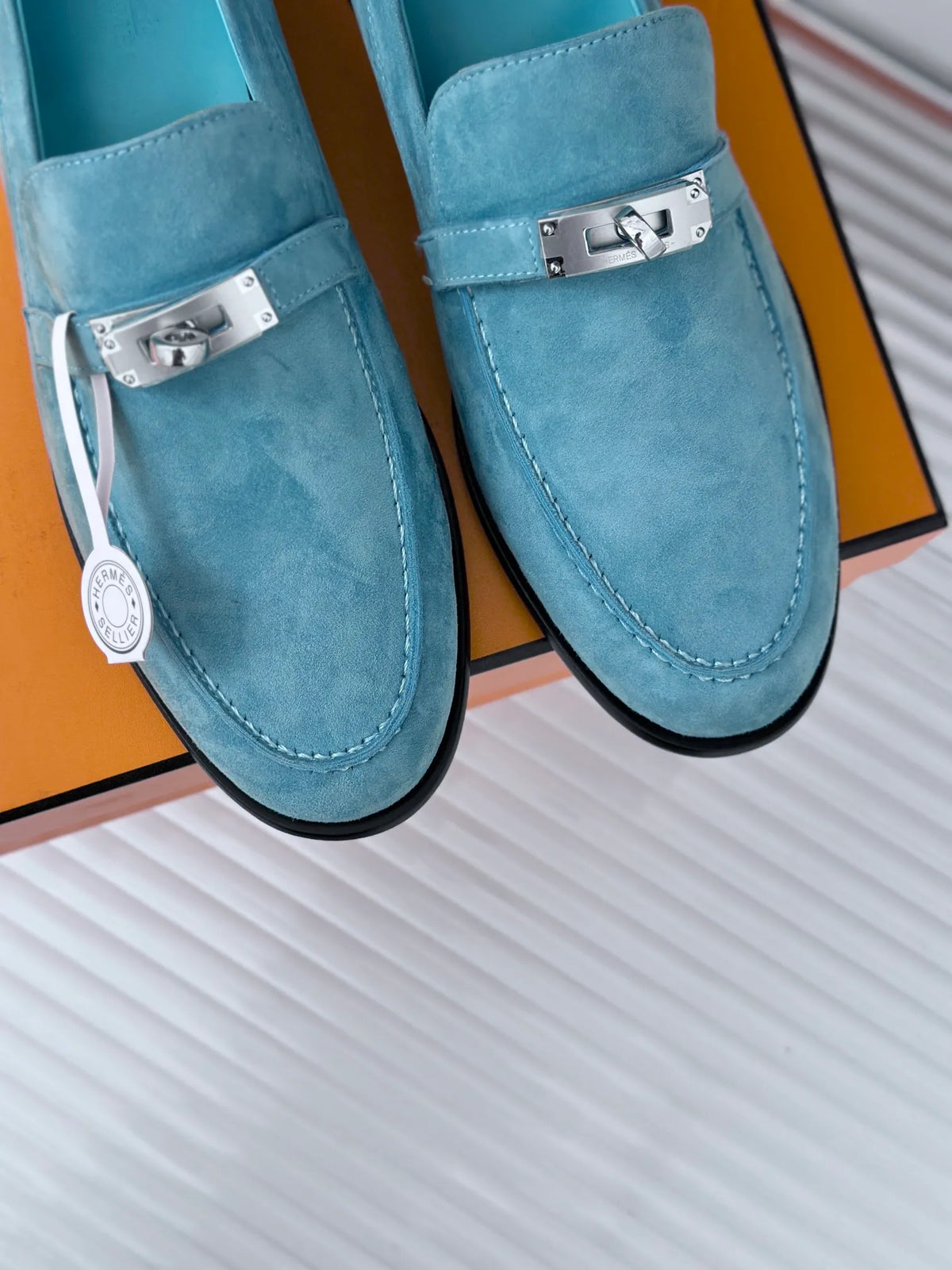 Hermès Women's Kelly Buckle Leather Loafers