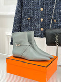 Hermès Women's Kelly Buckle Pointed Toe Ankle Boots 26WF