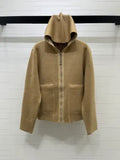 Hermès Women's Reversible Hooded Knit Jacket A706B580C