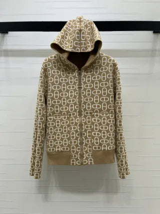 Hermès Women's Reversible Hooded Knit Jacket A706B580C