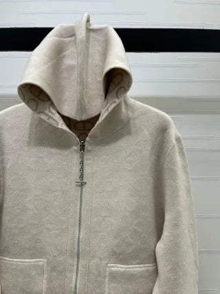 Hermès Women's Reversible Hooded Knit Jacket A706B580C