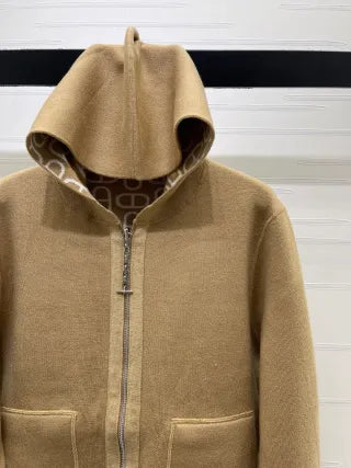 Hermès Women's Reversible Hooded Knit Jacket A706B580C