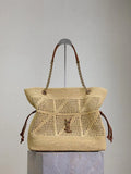 Jamie Shopping 13.8 in Raffia Tote Bag 809824