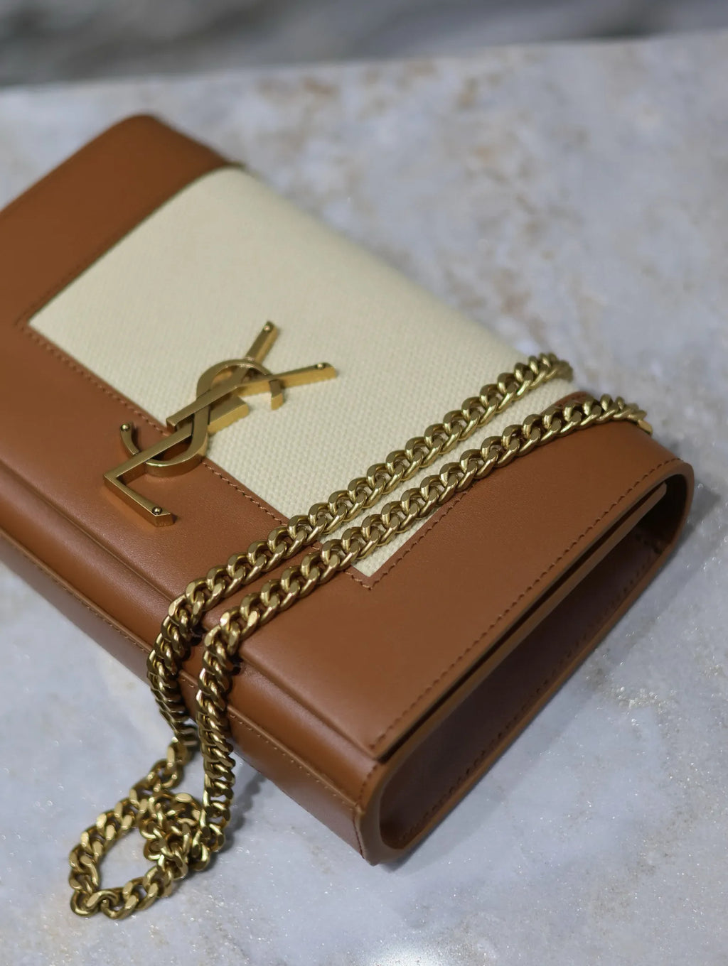 Kate 7.9 in Leather Canvas Bag 469390