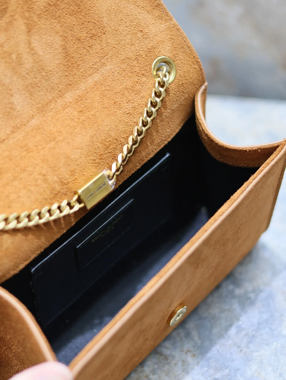 Kate 7.9 in Suede Shoulder Bag 469390