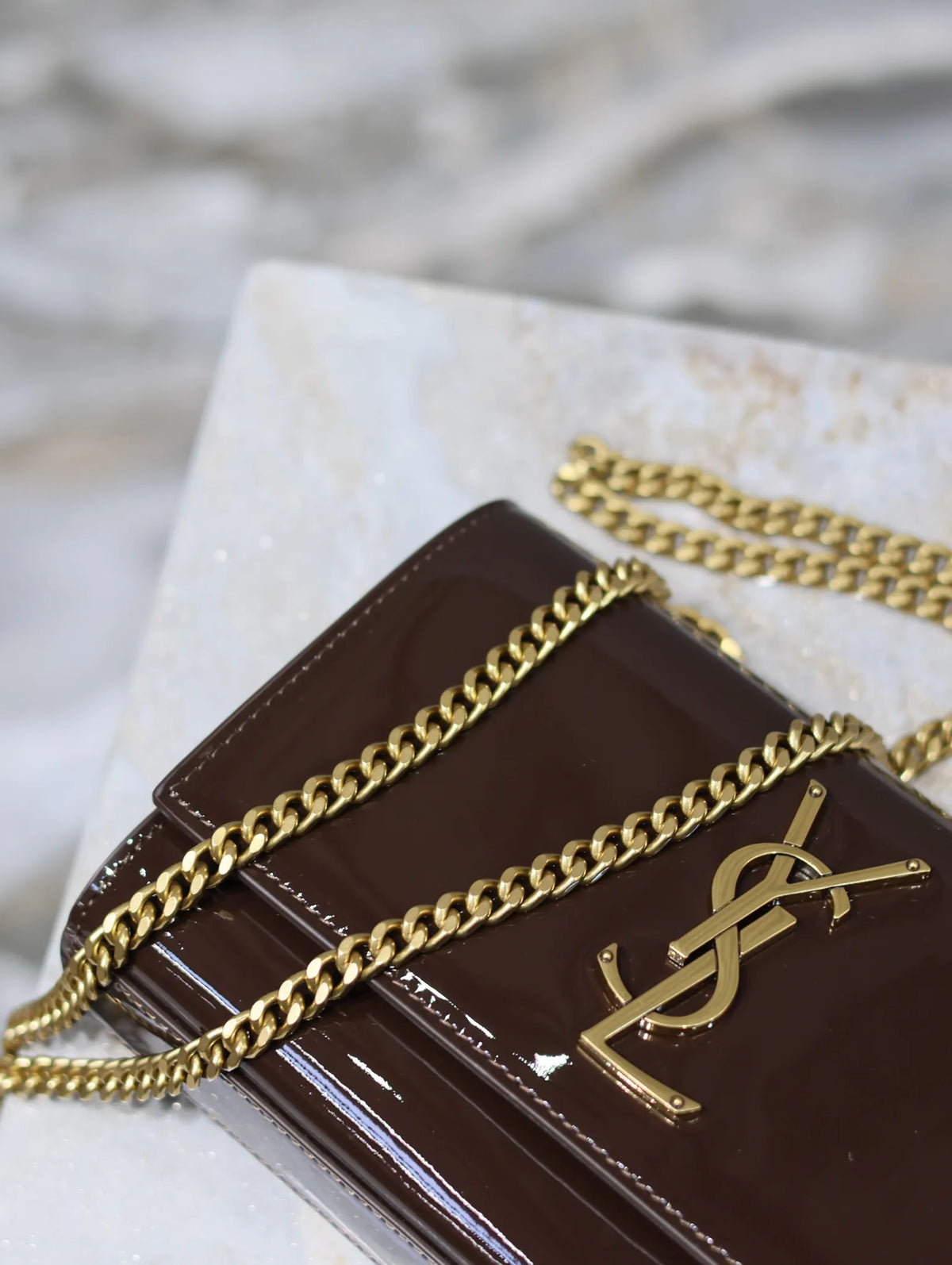 Kate Patent Leather 7.9 in Shoulder Bag 469390