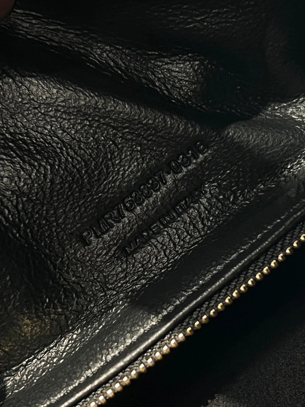 Kia Large Calfskin Shoulder Bag Black Gold 112524