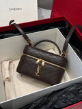KISSY BEAN BEAN Lambskin Shoulder Strap Clutch Bag Coffee Brown 112560