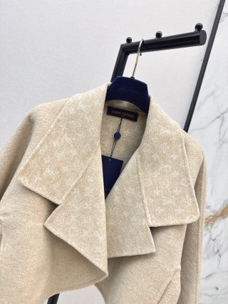 L家 997300720 Women's Cropped Wool Lapel Jacket