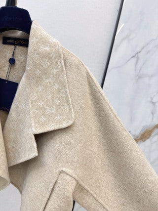 L家 997300720 Women's Cropped Wool Lapel Jacket