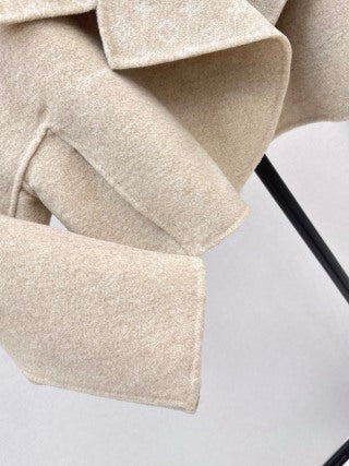 L家 997300720 Women's Cropped Wool Lapel Jacket
