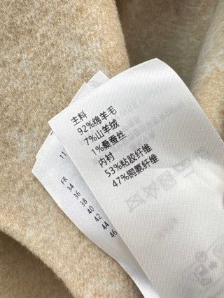 L家 997300720 Women's Cropped Wool Lapel Jacket