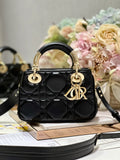 Lady Dior 7.5 in Cannage Calfskin Bag 1202