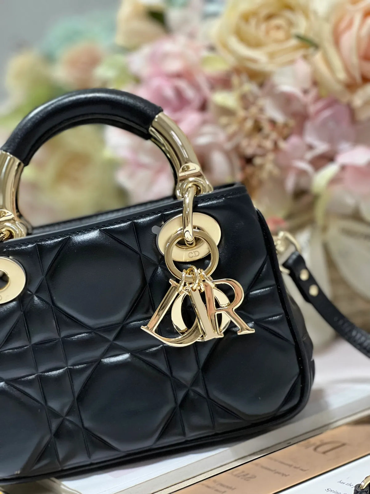 Lady Dior 7.5 in Cannage Calfskin Bag 1202
