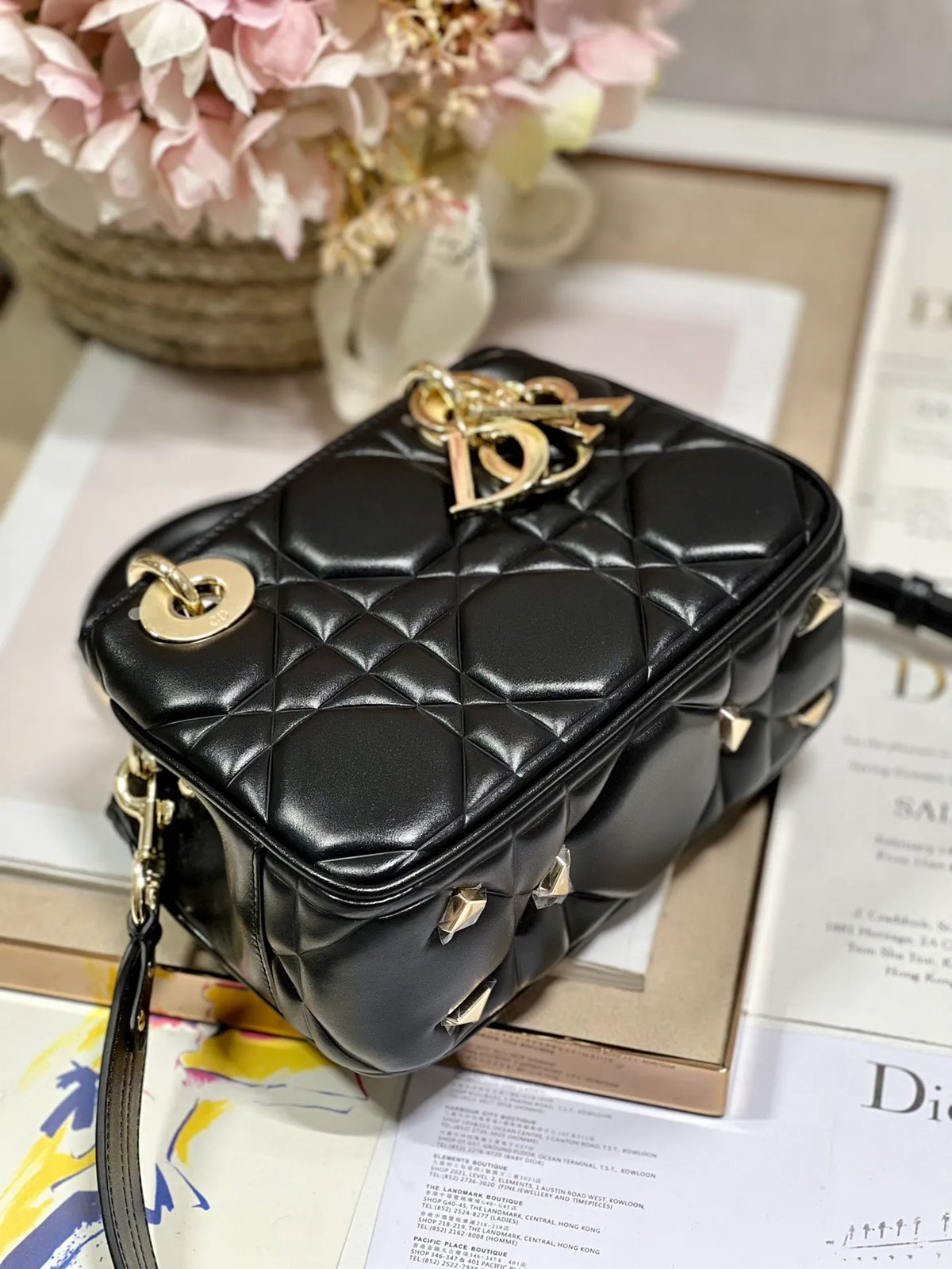 Lady Dior 7.5 in Cannage Calfskin Bag 1202