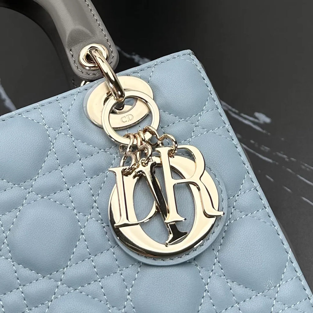 Lady Dior 7.9 in Color Block Bag 6604
