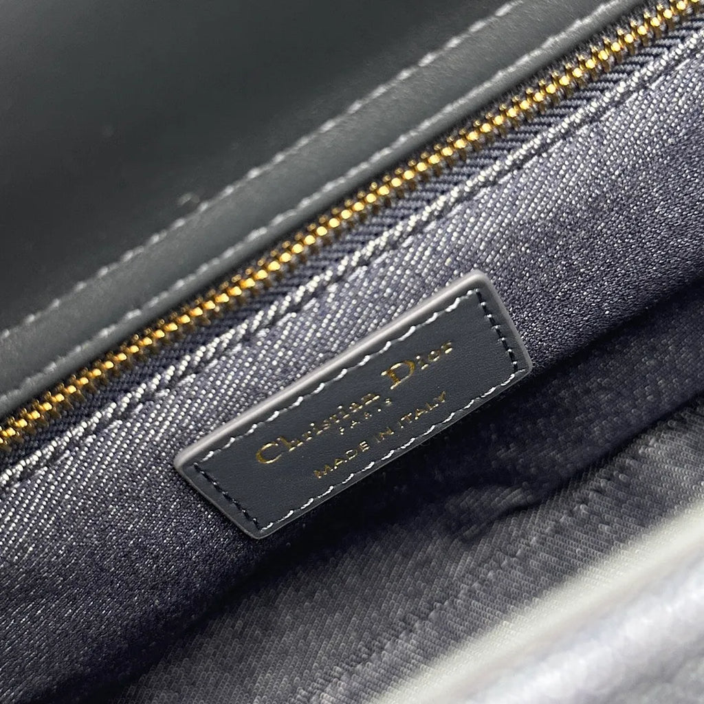Lady Dior 9.4 in Cannage Denim Bag 0565