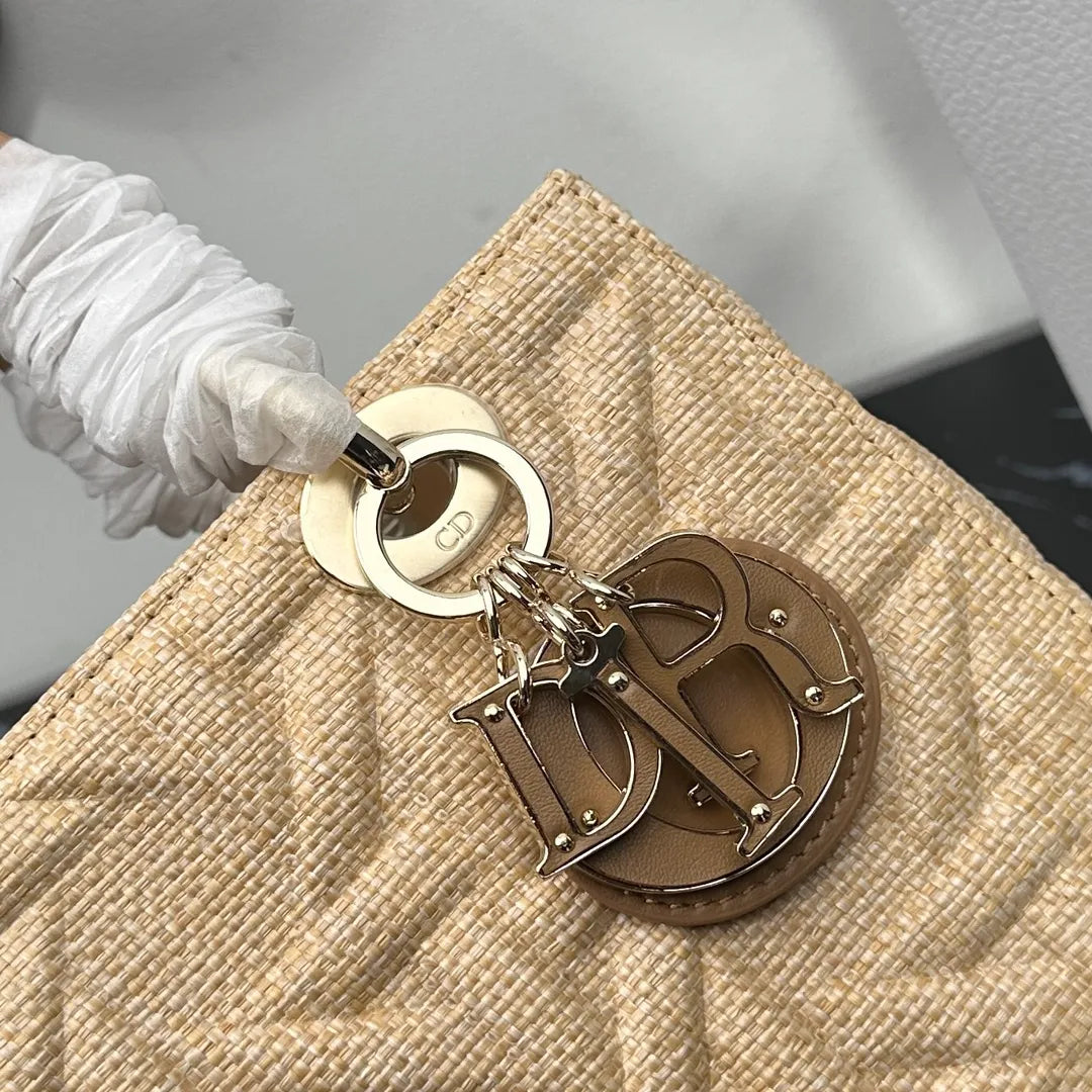 Lady Dior 9.4 in Denim Handbag 0565