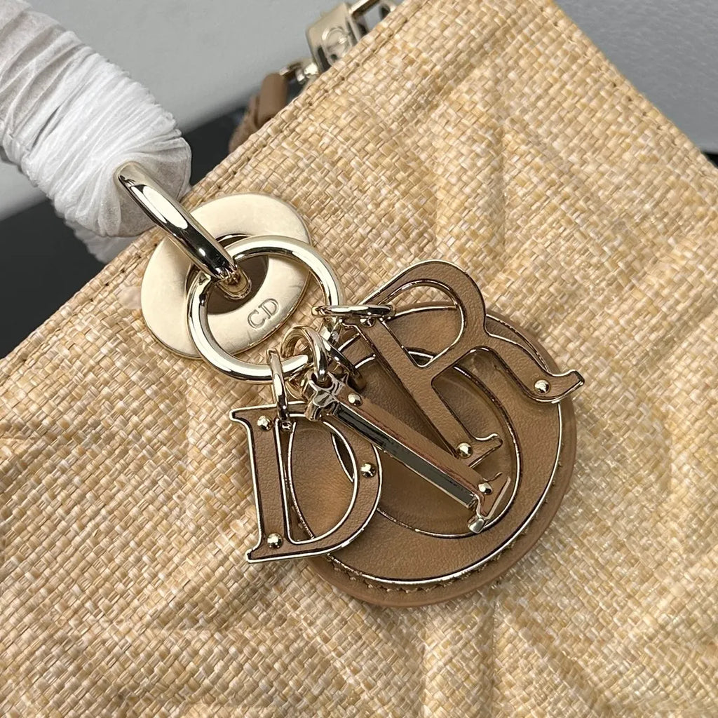 Lady Dior 9.8 in Denim Handbag 0540
