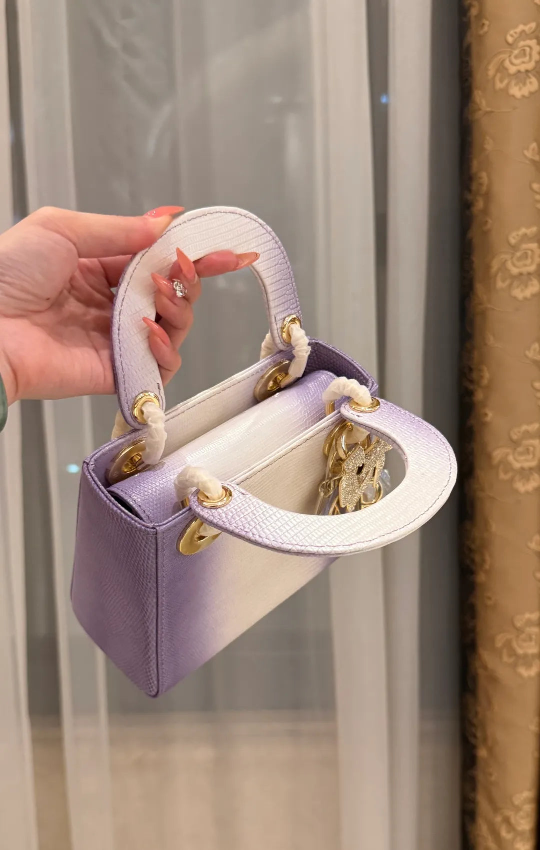 Lady Dior Lizard Skin Handbag 721172