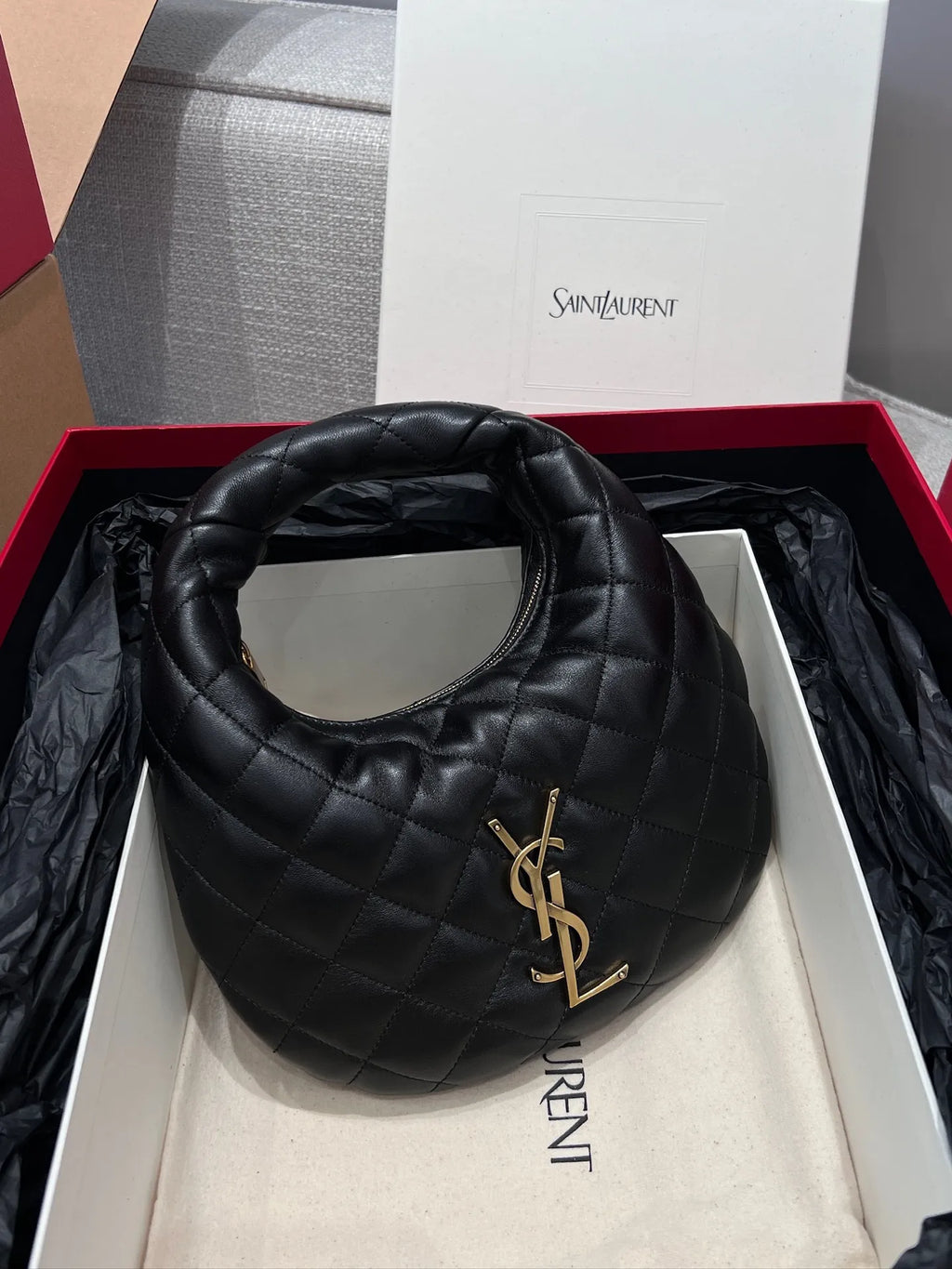 LANDISE Quilted Nappa Leather Handbag 112526
