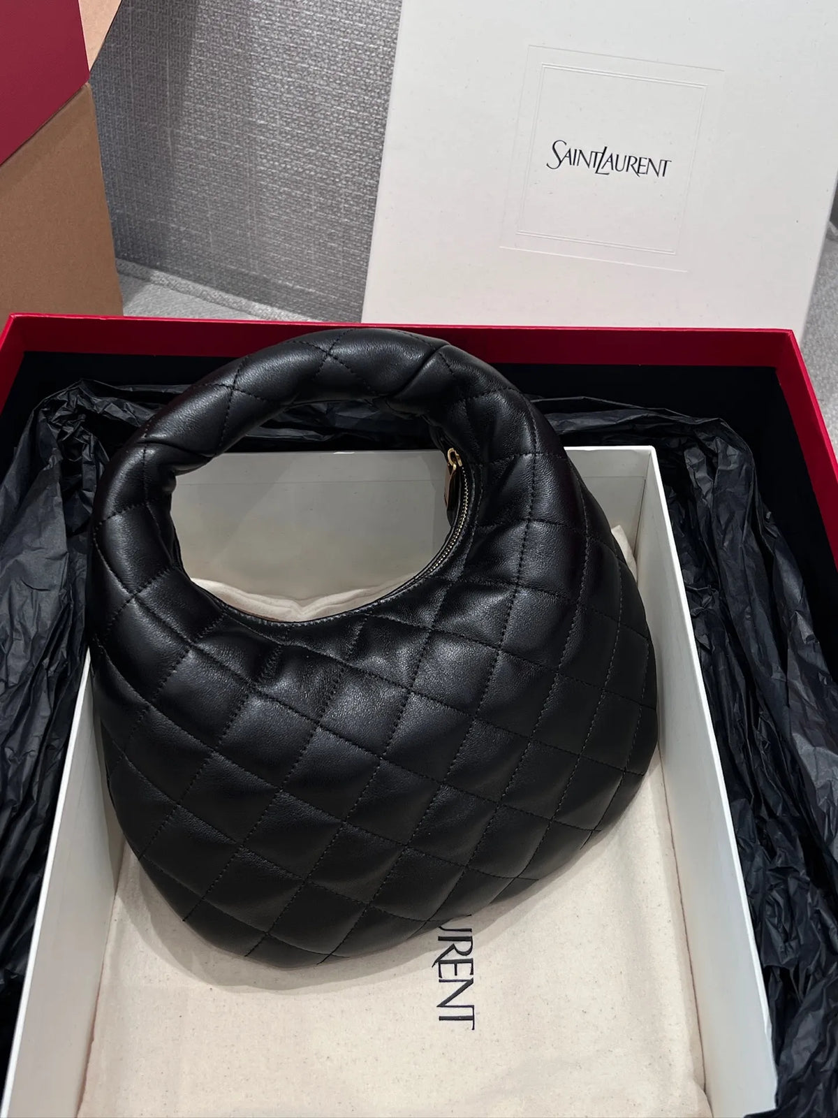 LANDISE Quilted Nappa Leather Handbag 112526