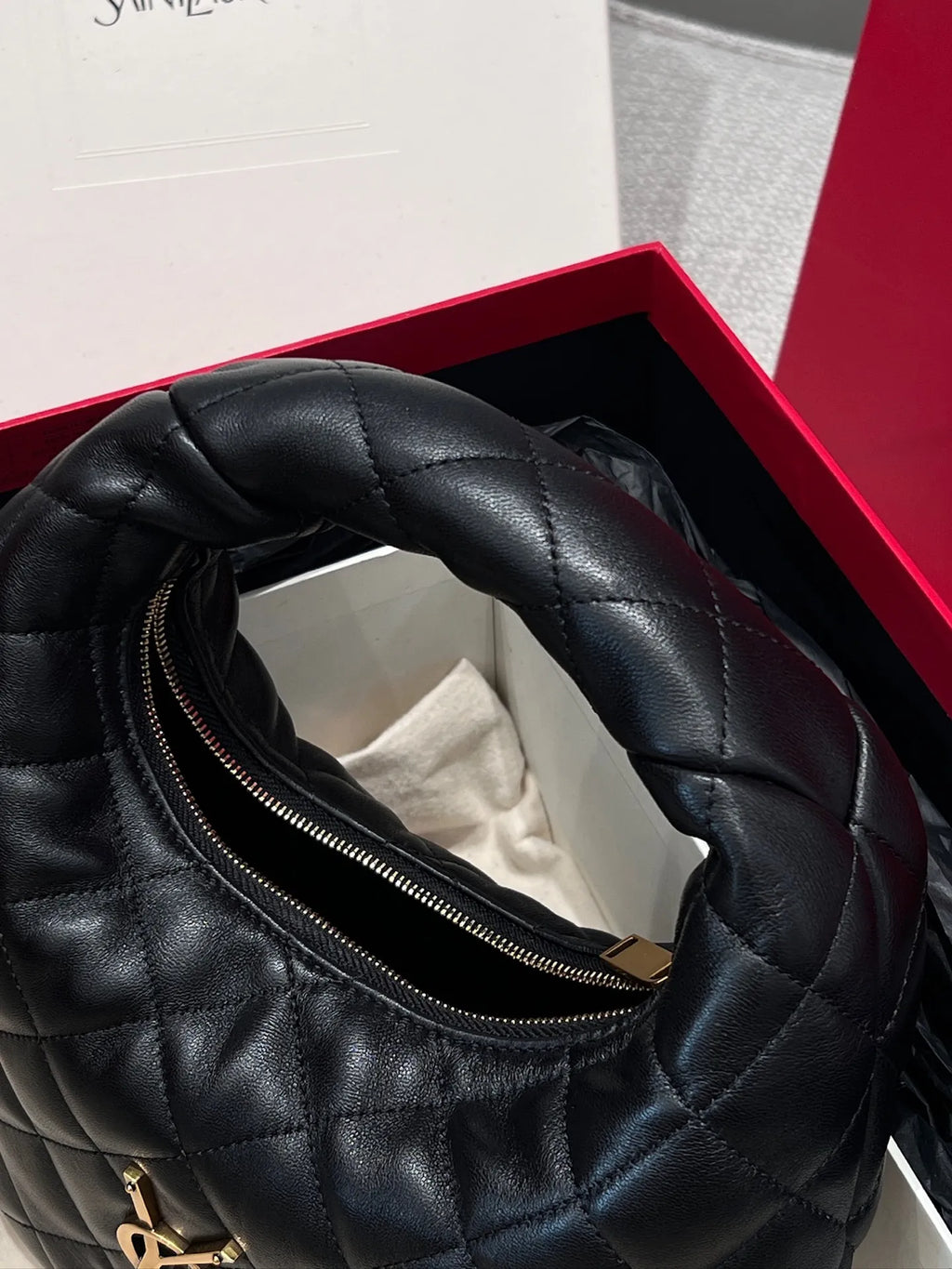 LANDISE Quilted Nappa Leather Handbag 112526