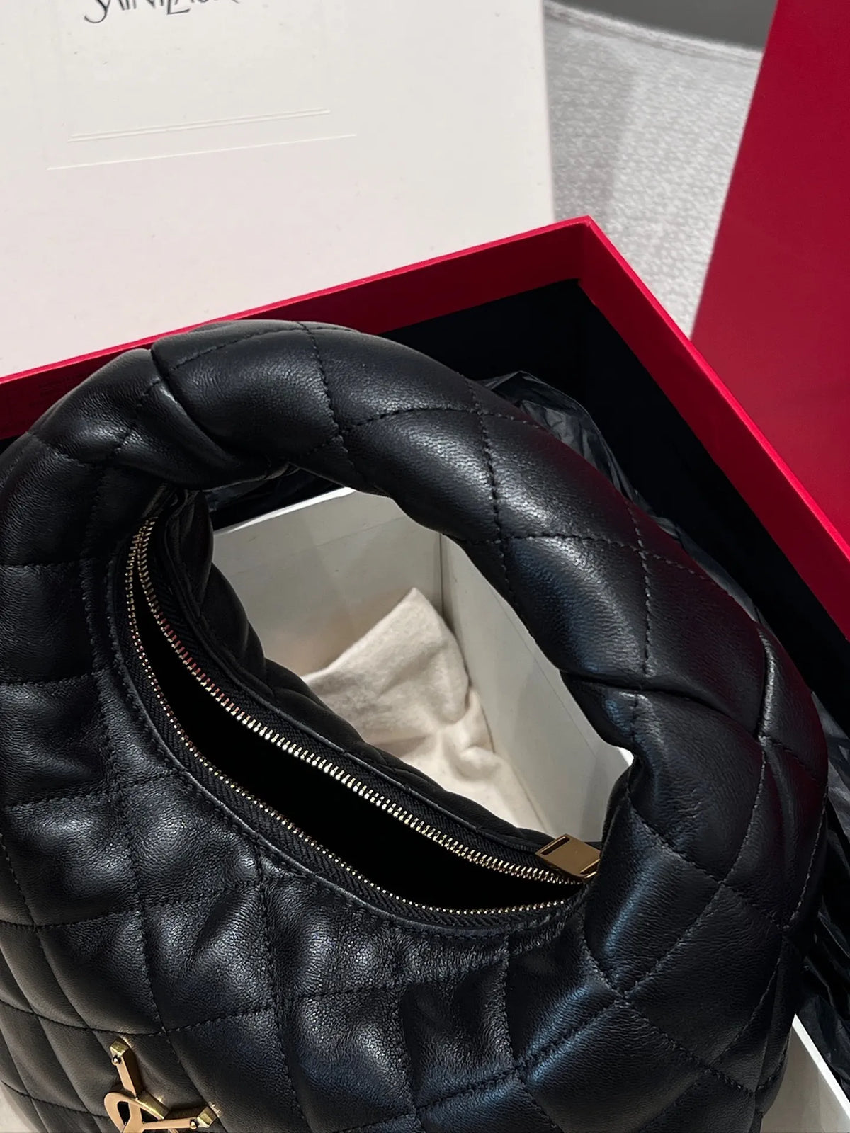 LANDISE Quilted Nappa Leather Handbag 112526