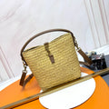 LE 37 7.9 in Raffia Bucket Bag 749036