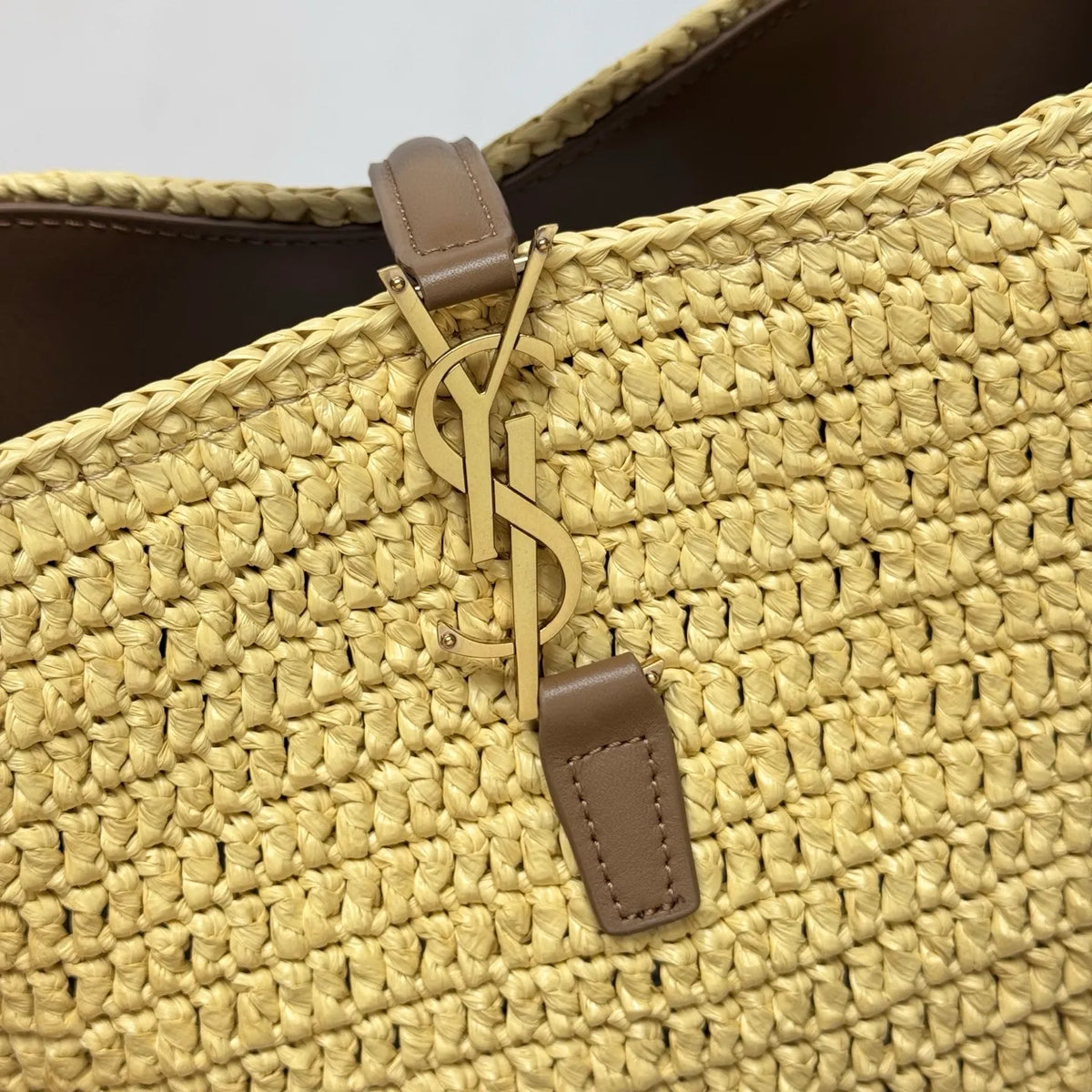 LE 37 7.9 in Raffia Bucket Bag 749036