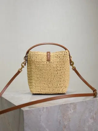 LE 37 Raffia 5.9 in Bucket Bag 765870