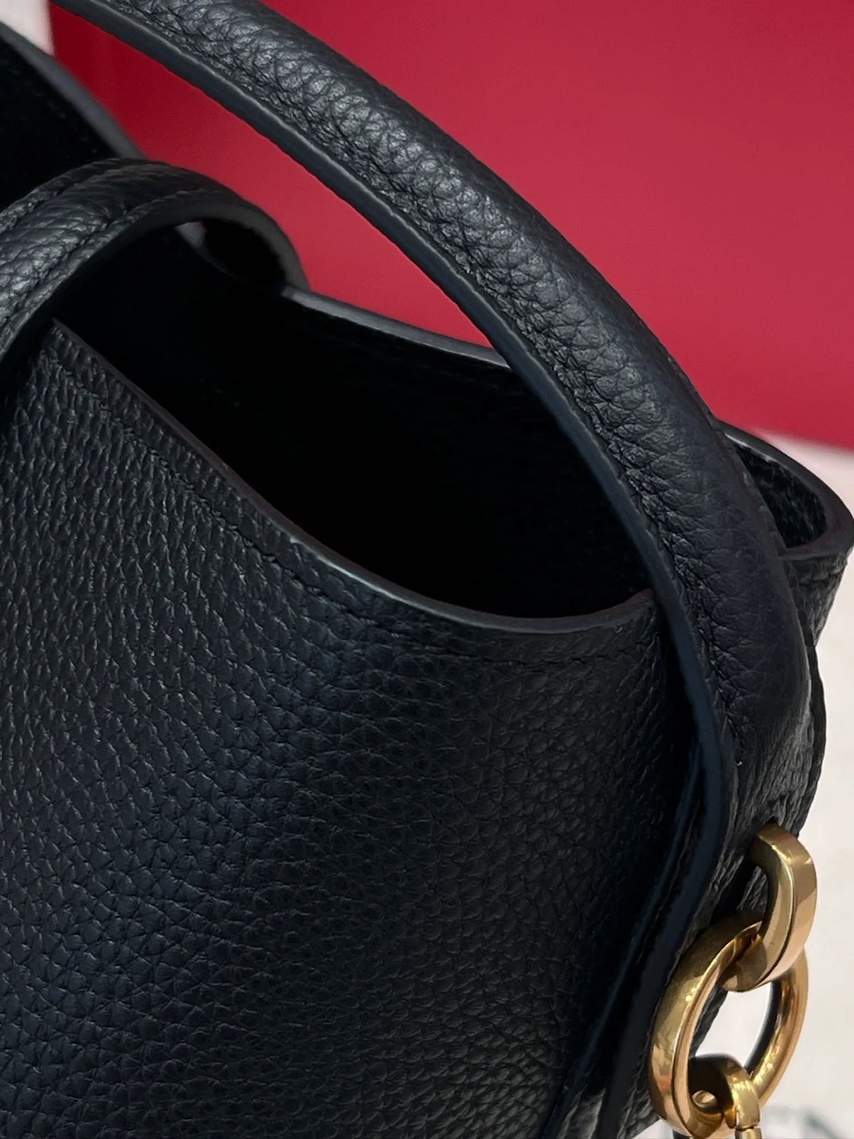 LE37 Mini Deerskin Bucket Bag Handbag 112551