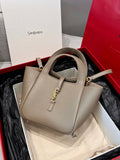 LE5A7 BABY BEA Grained Leather Handbag Light Cumin 872469