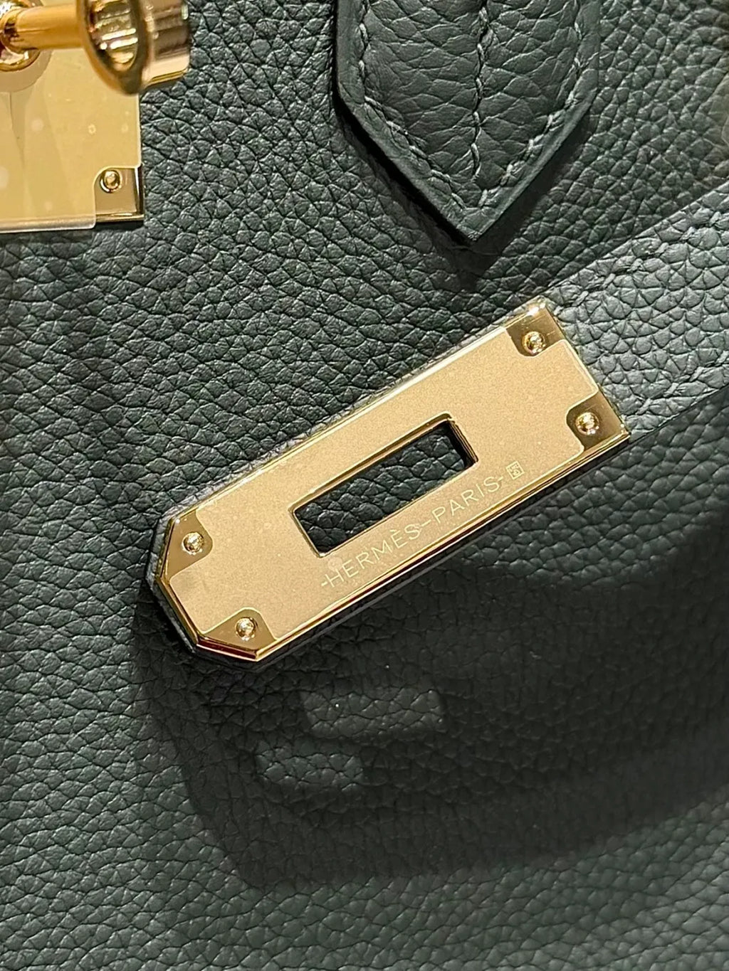 Leather Handbag 61 Pine Green Vert Amande