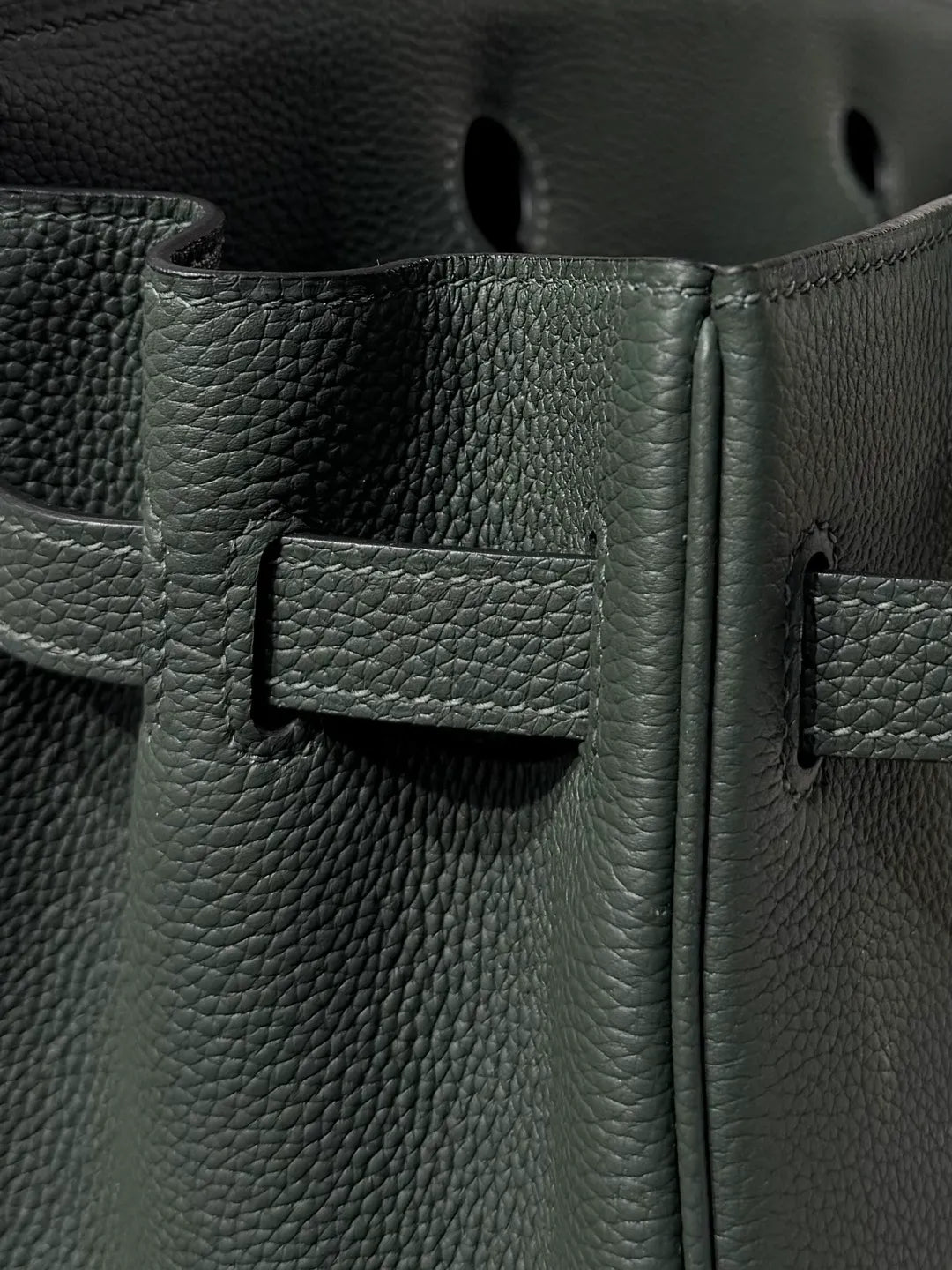 Leather Handbag 61 Pine Green Vert Amande