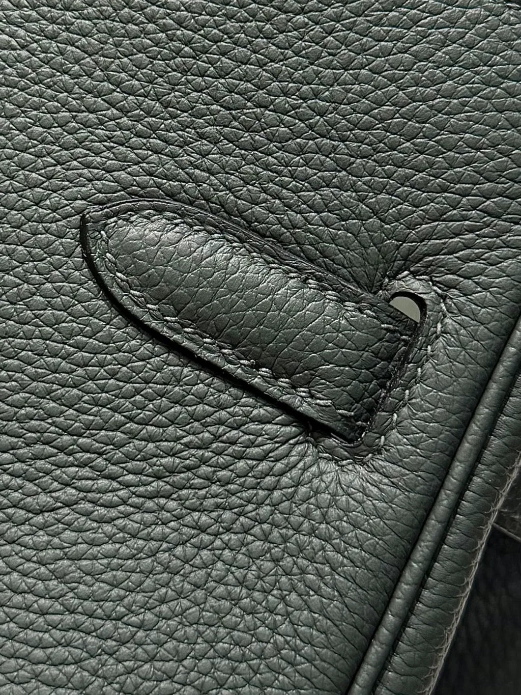 Leather Handbag 61 Pine Green Vert Amande