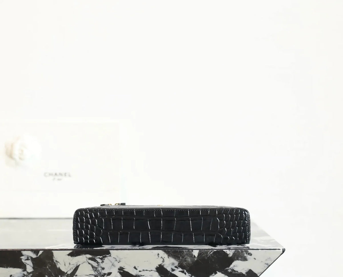 LIFE* 660 Autumn/Winter Chain Clutch Bag Crocodile Leather R-291