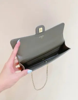 Lizard-Embossed Leather 9.8 in Handbag 26A