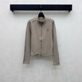 Loew* Women's Embroidered Stand Collar Zip Jacket