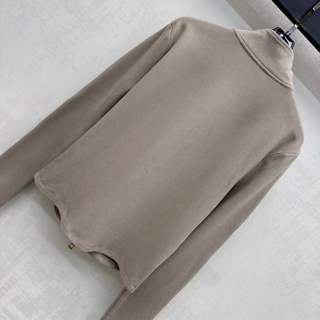 Loew* Women's Embroidered Stand Collar Zip Jacket