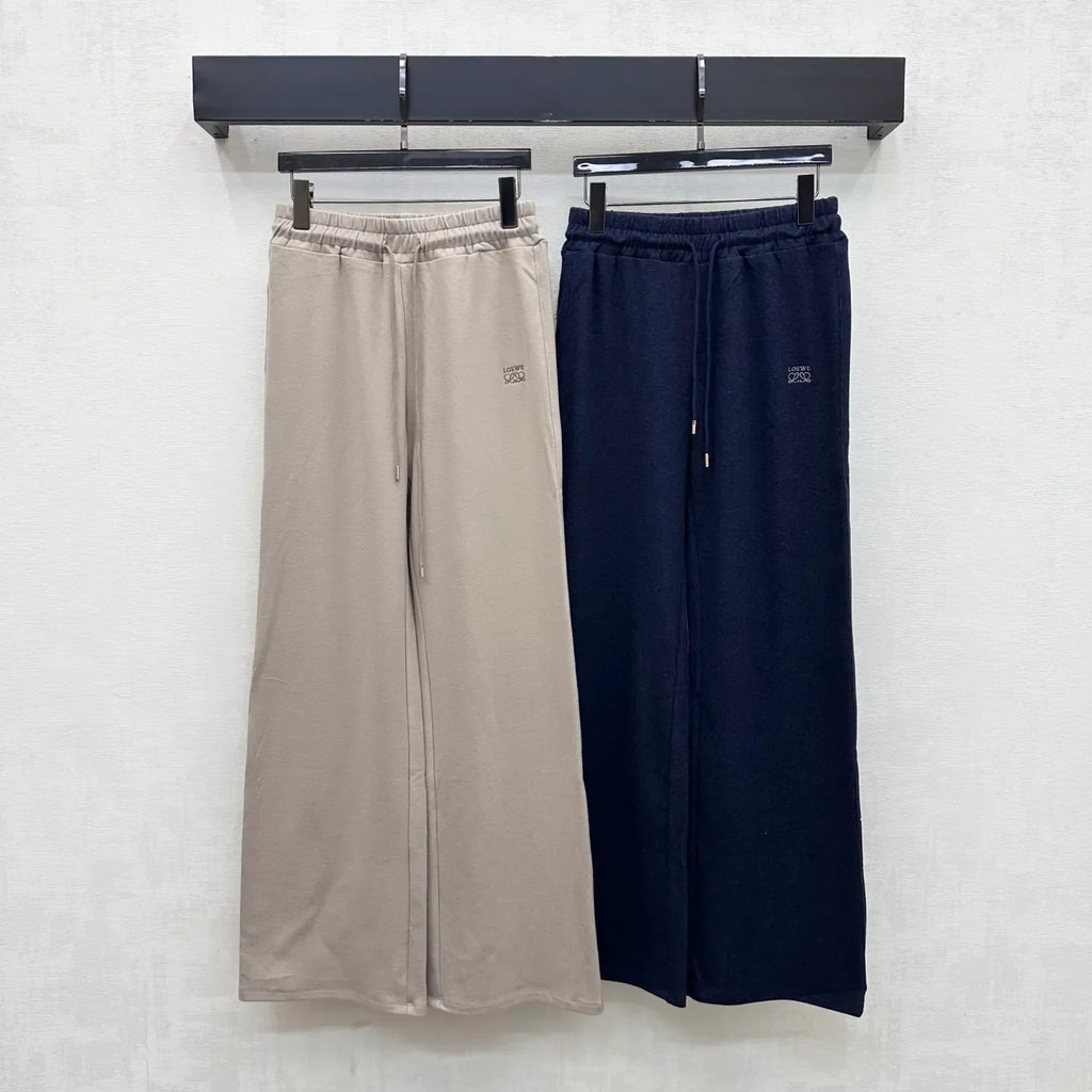 Loewe Women's Drawstring Embroidered Trousers