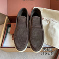Loro Piana Men's Open Walk Ankle Boots Suede Beaver Fur 359500