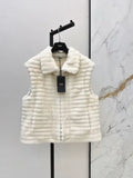 Loro Piana Women's Faux Rabbit Fur Vest Jacket 26SS 992900280