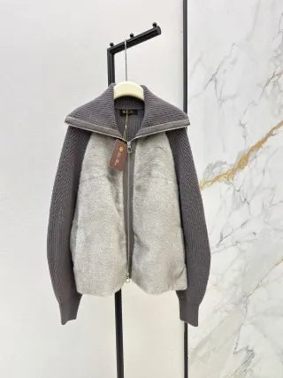 Loro Piana Women's Knit Trim Down Jacket 975200510